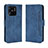 Coque Portefeuille Livre Cuir Etui Clapet BY3 pour Xiaomi Redmi 10 India Bleu