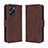 Coque Portefeuille Livre Cuir Etui Clapet BY3 pour Xiaomi Redmi Note 12 Pro Speed 5G Marron