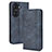 Coque Portefeuille Livre Cuir Etui Clapet BY4 pour Huawei Honor 60 5G Bleu