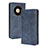 Coque Portefeuille Livre Cuir Etui Clapet BY4 pour Huawei Mate 40 Pro Bleu