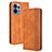 Coque Portefeuille Livre Cuir Etui Clapet BY4 pour Motorola Moto Edge Plus (2023) 5G Marron