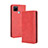 Coque Portefeuille Livre Cuir Etui Clapet BY4 pour Realme C12 Rouge Petit