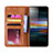 Coque Portefeuille Livre Cuir Etui Clapet BY4 pour Sony Xperia L3 Petit
