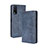 Coque Portefeuille Livre Cuir Etui Clapet BY4 pour Vivo Y12s Bleu Petit