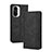 Coque Portefeuille Livre Cuir Etui Clapet BY4 pour Xiaomi Mi 11i 5G Noir