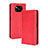 Coque Portefeuille Livre Cuir Etui Clapet BY4 pour Xiaomi Poco X3 NFC Rouge