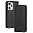 Coque Portefeuille Livre Cuir Etui Clapet BY4 pour Xiaomi Redmi Note 12 Pro 5G Noir