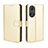 Coque Portefeuille Livre Cuir Etui Clapet BY5 pour Huawei Nova 9 Or Petit