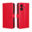 Coque Portefeuille Livre Cuir Etui Clapet BY5 pour Realme GT Neo5 SE 5G Rouge Petit
