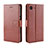Coque Portefeuille Livre Cuir Etui Clapet BY5 pour Sony Xperia Ace Marron Petit