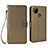Coque Portefeuille Livre Cuir Etui Clapet BY6 pour Xiaomi POCO C3 Marron Petit