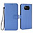 Coque Portefeuille Livre Cuir Etui Clapet BY6 pour Xiaomi Poco X3 NFC Bleu