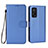Coque Portefeuille Livre Cuir Etui Clapet BY6 pour Xiaomi Redmi K30S 5G Bleu