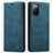 Coque Portefeuille Livre Cuir Etui Clapet C01S pour Samsung Galaxy S20 FE 5G Bleu