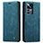 Coque Portefeuille Livre Cuir Etui Clapet C01S pour Xiaomi Mi 12T 5G Bleu Petit