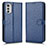 Coque Portefeuille Livre Cuir Etui Clapet C01X pour Motorola Moto E32 Bleu