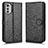 Coque Portefeuille Livre Cuir Etui Clapet C01X pour Motorola Moto E32 Noir
