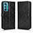 Coque Portefeuille Livre Cuir Etui Clapet C01X pour Motorola Moto Edge 30 5G Noir