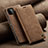 Coque Portefeuille Livre Cuir Etui Clapet C02S pour Samsung Galaxy A22s 5G Brun Clair