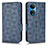 Coque Portefeuille Livre Cuir Etui Clapet C02X pour Huawei Honor X7 Bleu