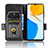 Coque Portefeuille Livre Cuir Etui Clapet C02X pour Huawei Honor X7 Petit