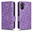 Coque Portefeuille Livre Cuir Etui Clapet C02X pour Realme 10 4G Violet