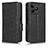 Coque Portefeuille Livre Cuir Etui Clapet C02X pour Realme C67 Noir Petit