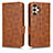 Coque Portefeuille Livre Cuir Etui Clapet C02X pour Samsung Galaxy A13 4G Marron
