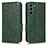 Coque Portefeuille Livre Cuir Etui Clapet C02X pour Samsung Galaxy S25 5G Vert