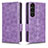 Coque Portefeuille Livre Cuir Etui Clapet C02X pour Sony Xperia 1 V Violet