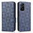Coque Portefeuille Livre Cuir Etui Clapet C02X pour Xiaomi Redmi Note 11 Pro 5G Bleu