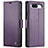 Coque Portefeuille Livre Cuir Etui Clapet C03S pour Google Pixel 8a 5G Violet
