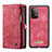 Coque Portefeuille Livre Cuir Etui Clapet C03S pour Samsung Galaxy A52s 5G Rouge