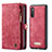 Coque Portefeuille Livre Cuir Etui Clapet C03S pour Samsung Galaxy A70S Rouge