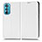 Coque Portefeuille Livre Cuir Etui Clapet C03X pour Motorola Moto Edge 30 5G Blanc