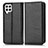 Coque Portefeuille Livre Cuir Etui Clapet C03X pour Samsung Galaxy M22 4G Noir