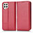 Coque Portefeuille Livre Cuir Etui Clapet C03X pour Samsung Galaxy M22 4G Rouge
