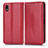 Coque Portefeuille Livre Cuir Etui Clapet C03X pour Sony Xperia Ace III Rouge