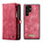 Coque Portefeuille Livre Cuir Etui Clapet C04S pour Samsung Galaxy S21 Ultra 5G Rouge