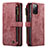 Coque Portefeuille Livre Cuir Etui Clapet C05S pour Samsung Galaxy S20 FE 5G Rouge