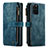 Coque Portefeuille Livre Cuir Etui Clapet C07S pour Samsung Galaxy S20 Plus Bleu