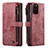 Coque Portefeuille Livre Cuir Etui Clapet C07S pour Samsung Galaxy S20 Plus Rouge