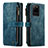 Coque Portefeuille Livre Cuir Etui Clapet C07S pour Samsung Galaxy S20 Ultra 5G Bleu
