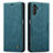 Coque Portefeuille Livre Cuir Etui Clapet C10S pour Samsung Galaxy A04s Bleu