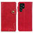 Coque Portefeuille Livre Cuir Etui Clapet D01Y pour Samsung Galaxy S22 Ultra 5G Rouge