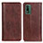 Coque Portefeuille Livre Cuir Etui Clapet D03Y pour Nokia XR21 Marron
