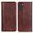 Coque Portefeuille Livre Cuir Etui Clapet D03Y pour Oppo K9 Pro 5G Marron