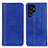 Coque Portefeuille Livre Cuir Etui Clapet D03Y pour Samsung Galaxy S21 Ultra 5G Bleu