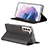 Coque Portefeuille Livre Cuir Etui Clapet D06T pour Samsung Galaxy S21 Plus 5G Noir