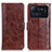 Coque Portefeuille Livre Cuir Etui Clapet D07Y pour Xiaomi Mi 11 Ultra 5G Marron
